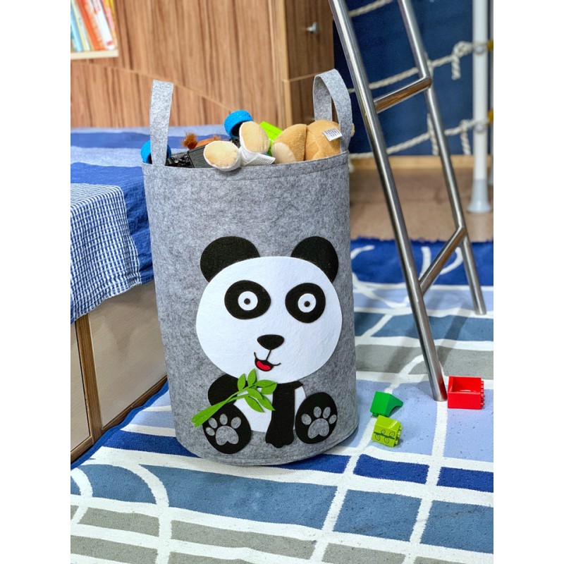   Корзина для игрушек «Малыш Панда» из фетра