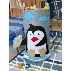 Корзина для игрушек «Пингвин» из фетра  