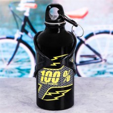 Бутылка для воды 400мл "100%" с велосипедным держателем