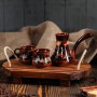 Кофейный набор, с росписью: турка , чашки