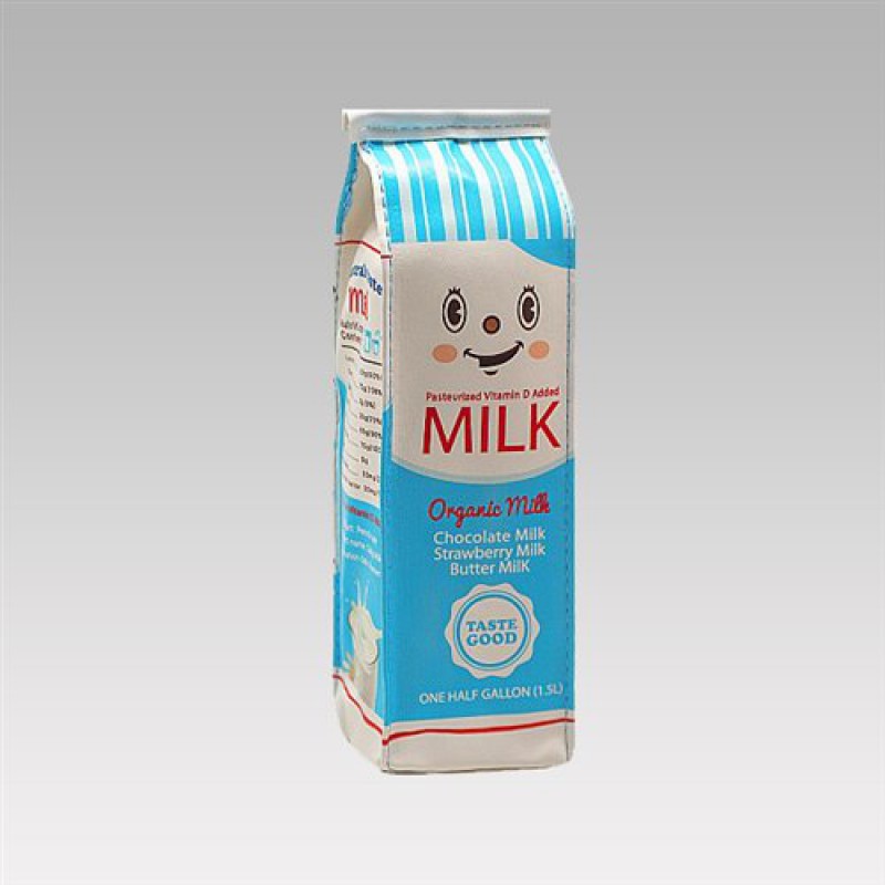 Пенал "Пакет молока" (голубой)