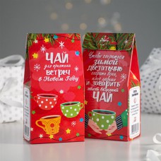 Подарочный чай-домик "Чай для приятных встреч в Новом году"