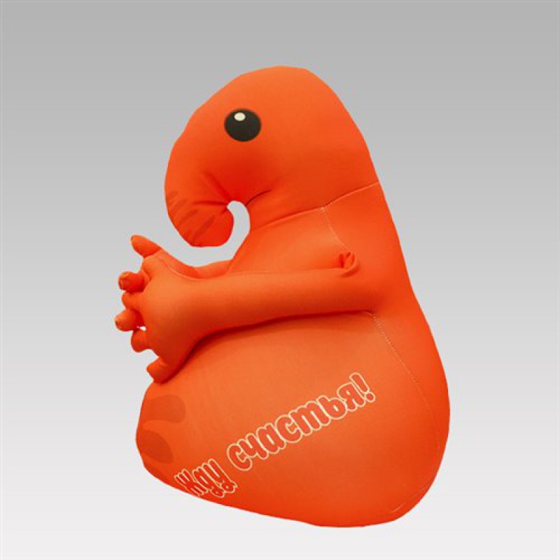 Подушка-игрушка антистресс "Ждун" (оранжевый)