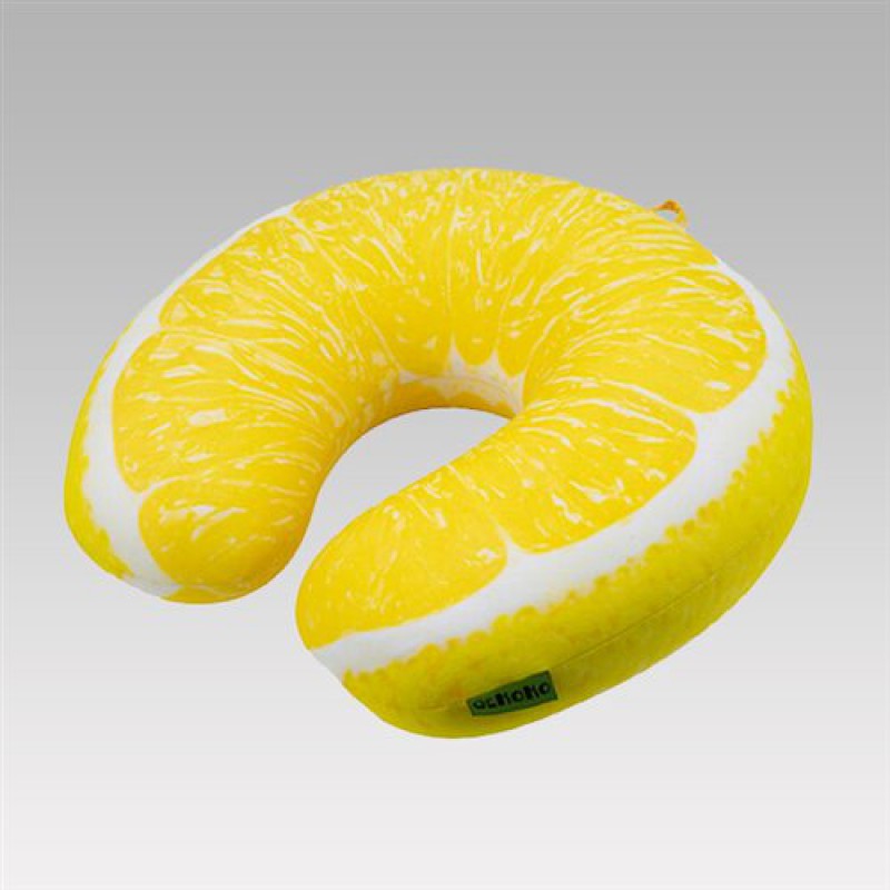Подушка-подголовник «Лимон» (Качество LUX)