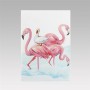 Обложка для паспорта "Фламинго и утка"