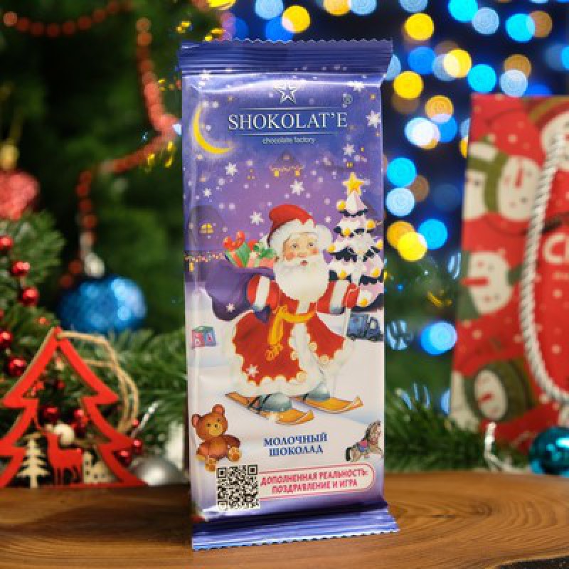 Шоколад молочный « Дед мороз»